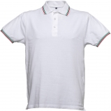 Tricou polo Aostra JRC, barbati, alb